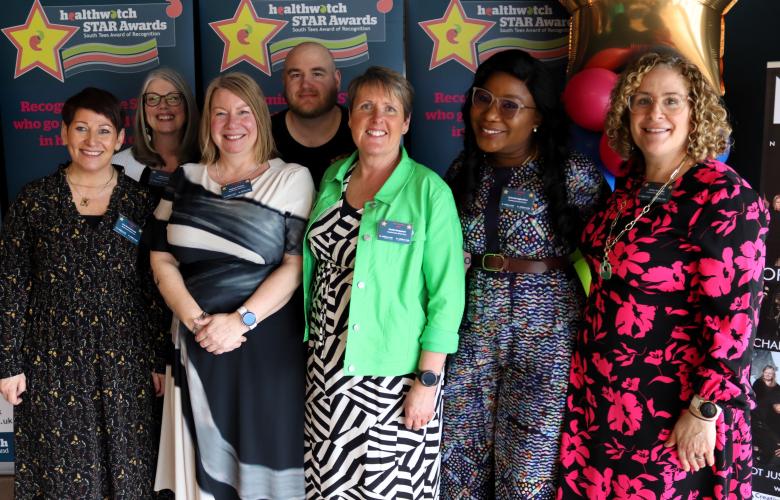 Members of the Healthwatch South Tees team at the STAR Awards